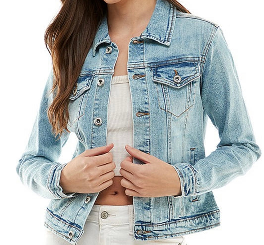 Light wash jeanjacket